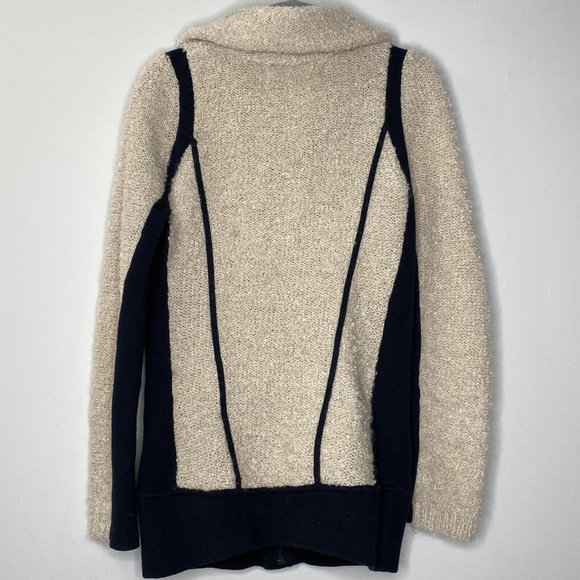 Anthropologie Sparrow Full Zip Jacket (Sz XS) Collared Wool Mohair Blend Boucle - Picture 6 of 11